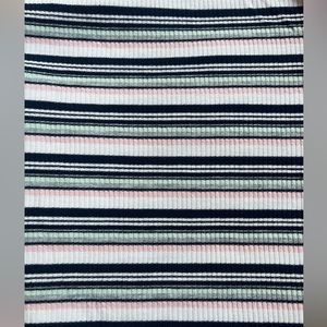 Striped Ribbed Sweater Knit Fabric - 1 yd 54” wide